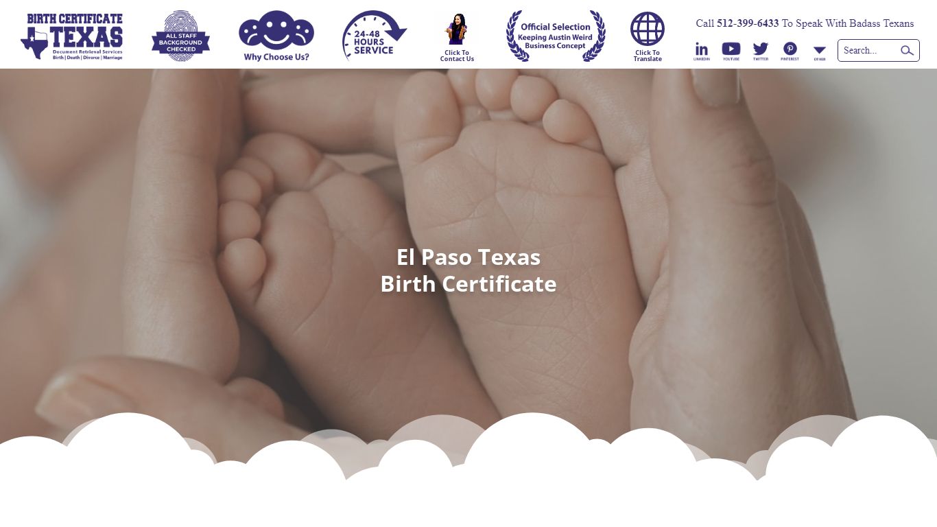 El Paso Texas Birth Certificate